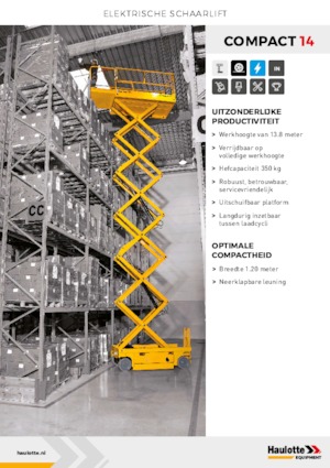Колесни ножични автовишки Haulotte Compact 14