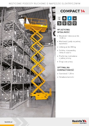 Колесни ножични автовишки Haulotte Compact 14
