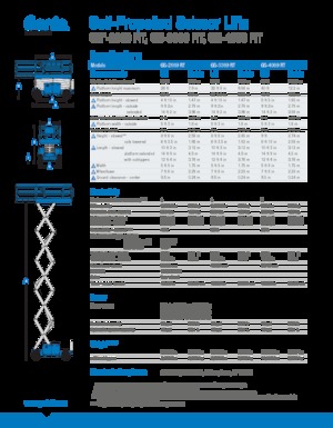Колесни ножични автовишки Genie GS-3369 RT