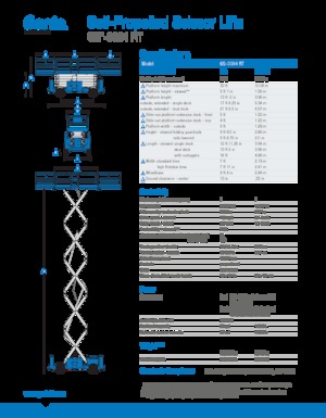 Колесни ножични автовишки Genie GS-3384 RT