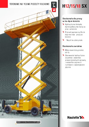Колесни ножични автовишки Haulotte H15 SX