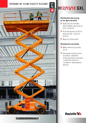 Колесни ножични автовишки Haulotte H18 SXL