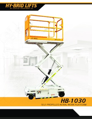 Колесни ножични автовишки Custom Equipment HB-1030