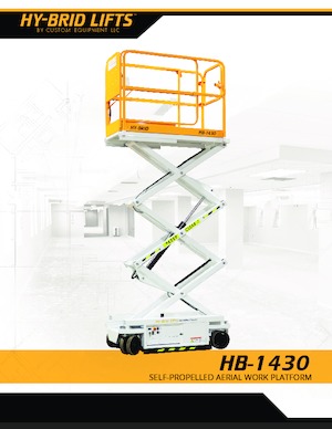 Колесни ножични автовишки Custom Equipment HB-1430