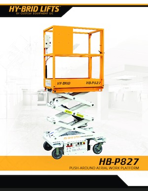 Колесни ножични автовишки Custom Equipment HB-P827