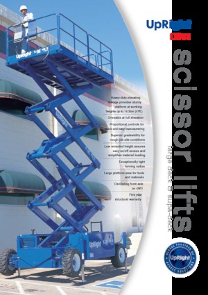 Колесни ножични автовишки UpRight LX 41 E SD