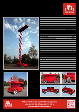 Колесни ножични автовишки PB PB S225-24ES 4x4