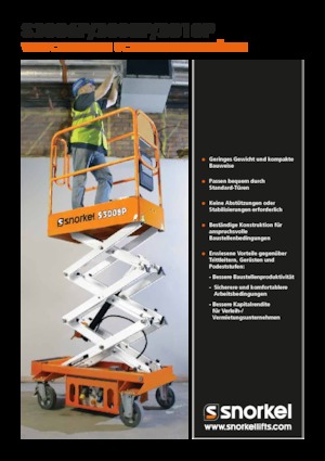 Колесни ножични автовишки Snorkel S3010P