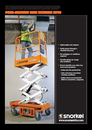 Колесни ножични автовишки Snorkel S3010P