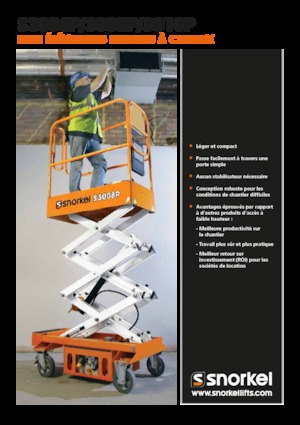 Колесни ножични автовишки Snorkel S3010P