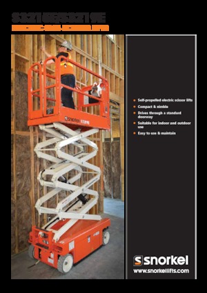 Колесни ножични автовишки Snorkel S3215E