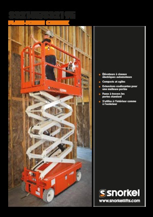 Колесни ножични автовишки Snorkel S3215E