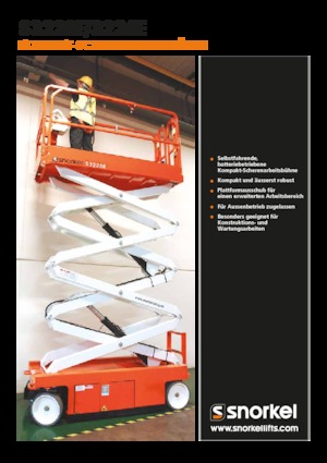 Колесни ножични автовишки Snorkel S3226E