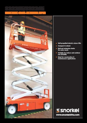 Колесни ножични автовишки Snorkel S3226E
