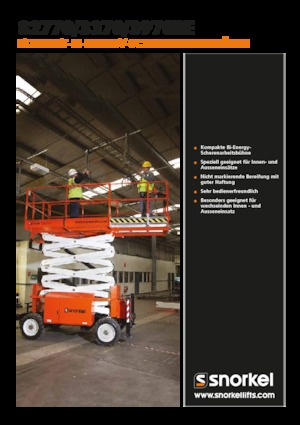 Колесни ножични автовишки Snorkel S3370BE