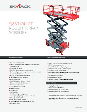 Колесни ножични автовишки Skyjack SJ 8841