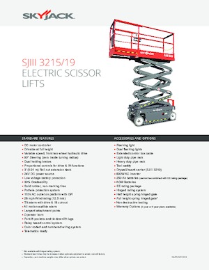 Колесни ножични автовишки Skyjack SJ III 3219