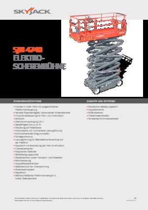 Колесни ножични автовишки Skyjack SJ III 4740 DC