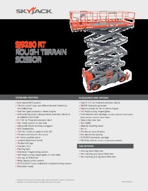 Колесни ножични автовишки Skyjack SJ9250 RT