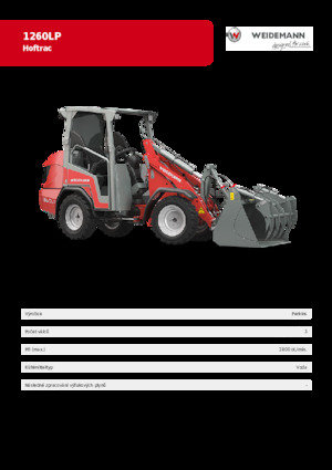 Универсални товарачи Weidemann 1260 LP