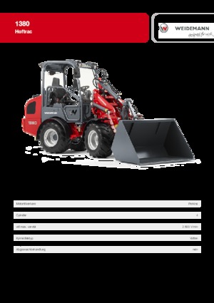 Универсални товарачи Weidemann 1380