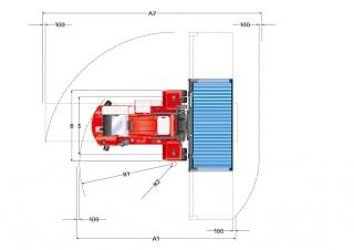 Kalmar DCF 80-45 E7 Размери и габарити