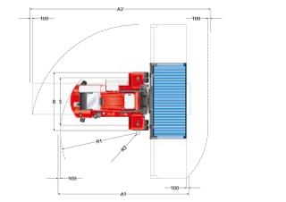 Kalmar DCF 90-45 E8 Размери и габарити