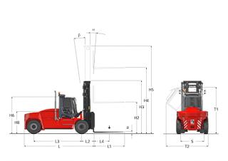 Kalmar DCG 160-6 Размери и габарити