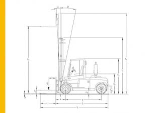 Jungheinrich DFG S80 Размери и габарити