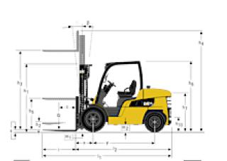 Caterpillar DP40N Размери и габарити