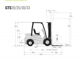 Clark GTS 30 D Размери и габарити