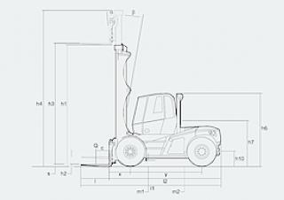 Linde H 140/600 D Размери и габарити