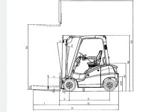Linde H18D Размери и габарити