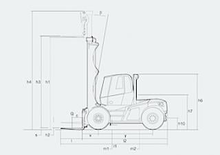 Linde H 180/600 D Размери и габарити