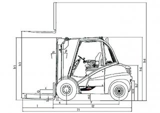 Linde H 50 D Размери и габарити