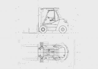 Linde H60D Размери и габарити
