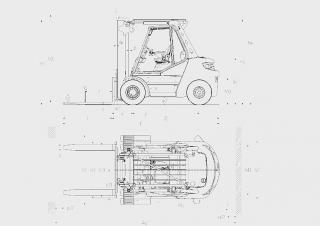 Linde H70D Размери и габарити