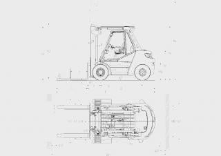 Linde H80D Размери и габарити