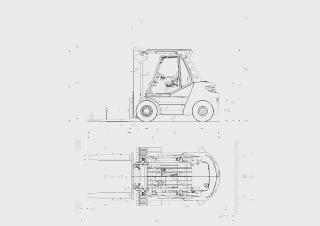 Linde H80/1100D Размери и габарити