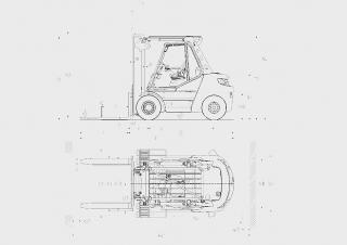 Linde H80/900D Размери и габарити