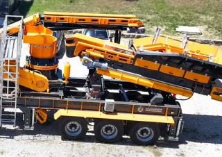 Инсталации (заводи) за рециклиране на чакъл FABO MCC-100
