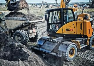 Колесни екскаватори Hydrema MX 16
