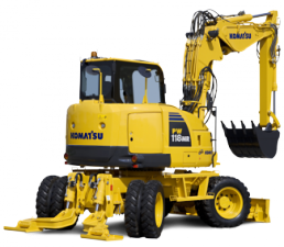 Колесни екскаватори Komatsu PW118MR-8