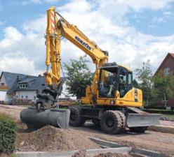Колесни екскаватори Komatsu PW160-8