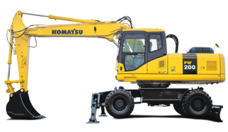 Колесни екскаватори Komatsu PW200-7E0