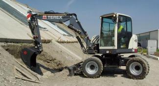 Колесни екскаватори Terex TW 70