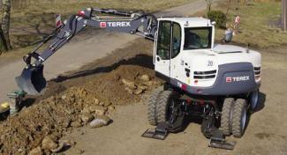Колесни екскаватори Terex TW 85