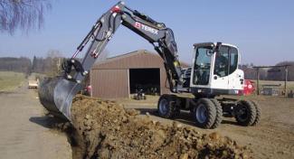 Колесни екскаватори Terex TW 85