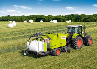 Кръгли преси Claas Rollant 375 RC Uniwrap