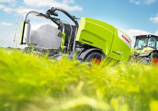 Кръгли преси Claas Rollant 455 RC Uniwrap 